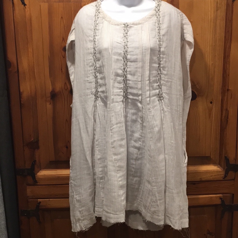 Free People Smoked sleeveless mini dress, Size Medium